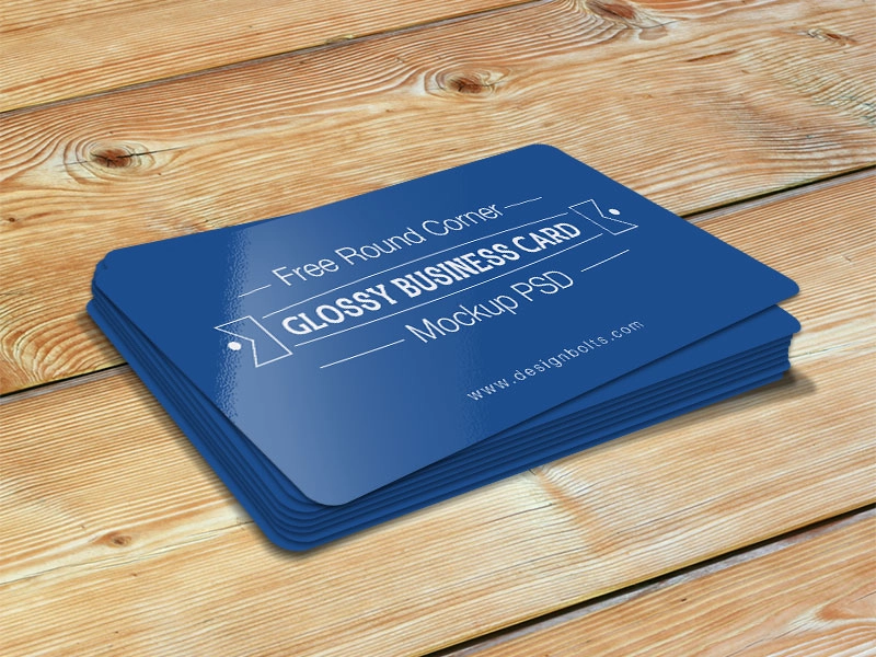 Round Glossy Laminated Business Cards