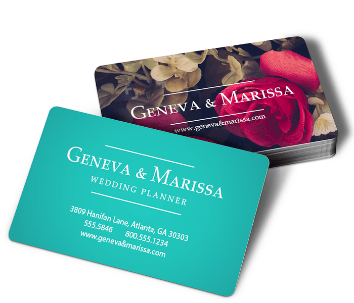 round corner business cards printing