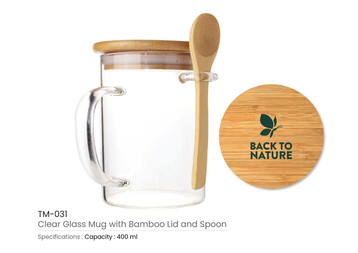 Clear Glass with Lid Printing