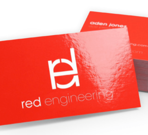 glossy business cards