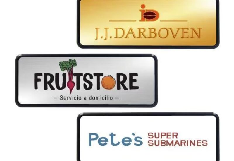 reusable name badges